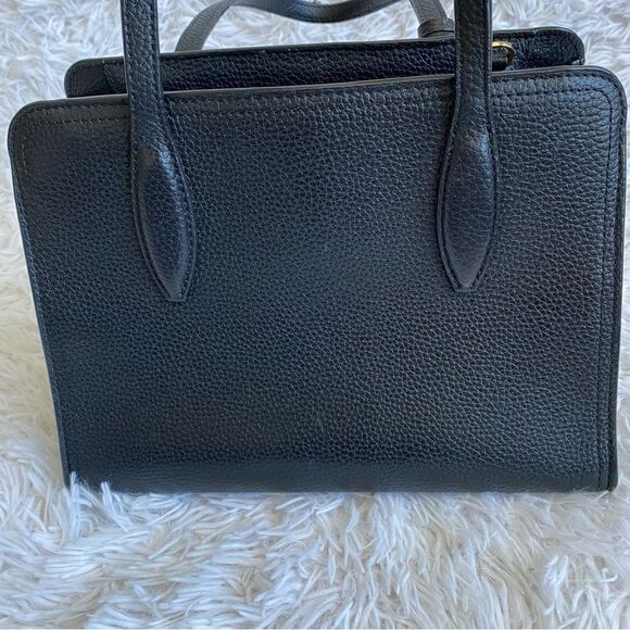 Kate Spade New York Black Leather Rowe Small Top Zip Satchel - Picture 3 of 11